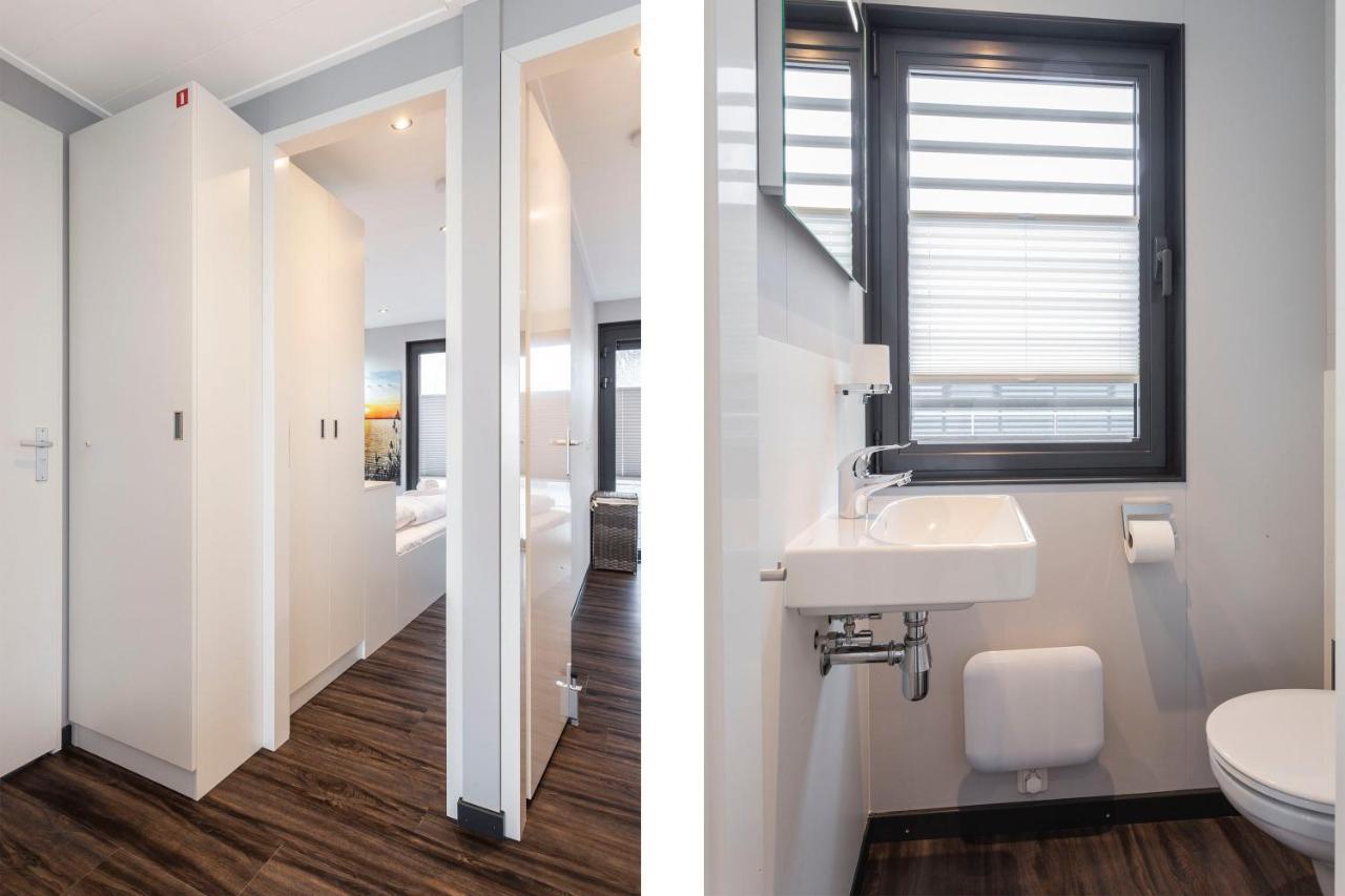 Welcome In - Houseboat 'Elysium' Met Eigen Aanlegsteiger Sneek - Offingawier Eksteriør bilde